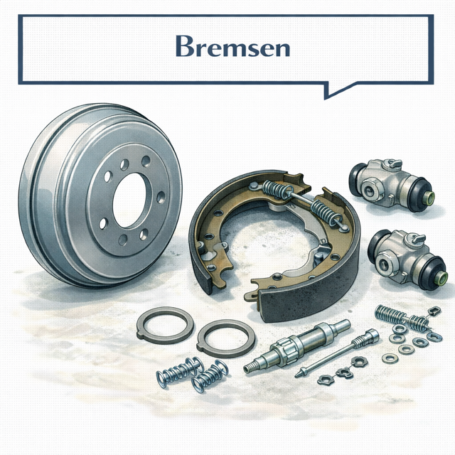 Bremsen VW Bus T1 | Radbremszylinder, Bremsbacken & Trommeln